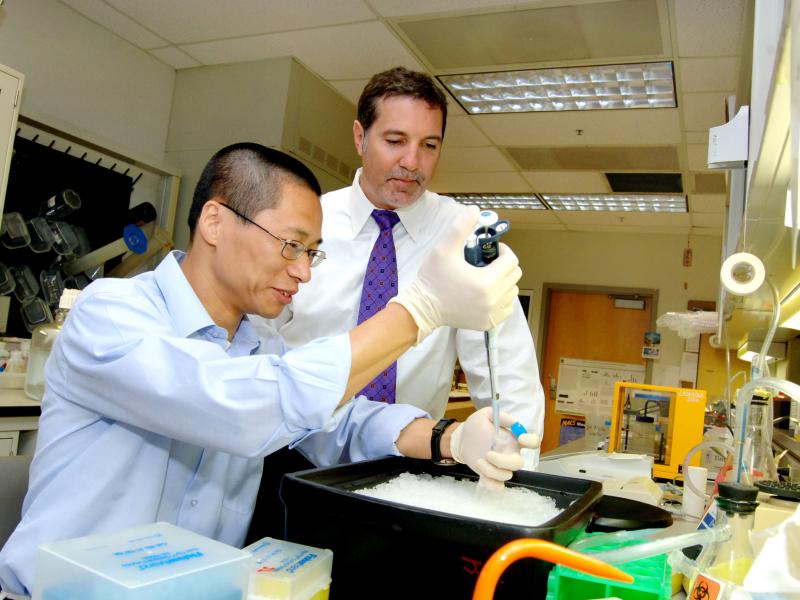 faculty in lab