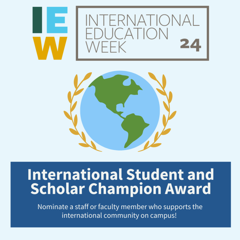 International Student and Scholar Champion Award